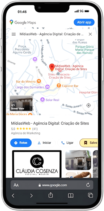 Criação google meu negócio